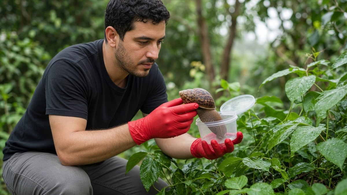 הדברת חילזון אפריקאי ענק — הירו מקצועי